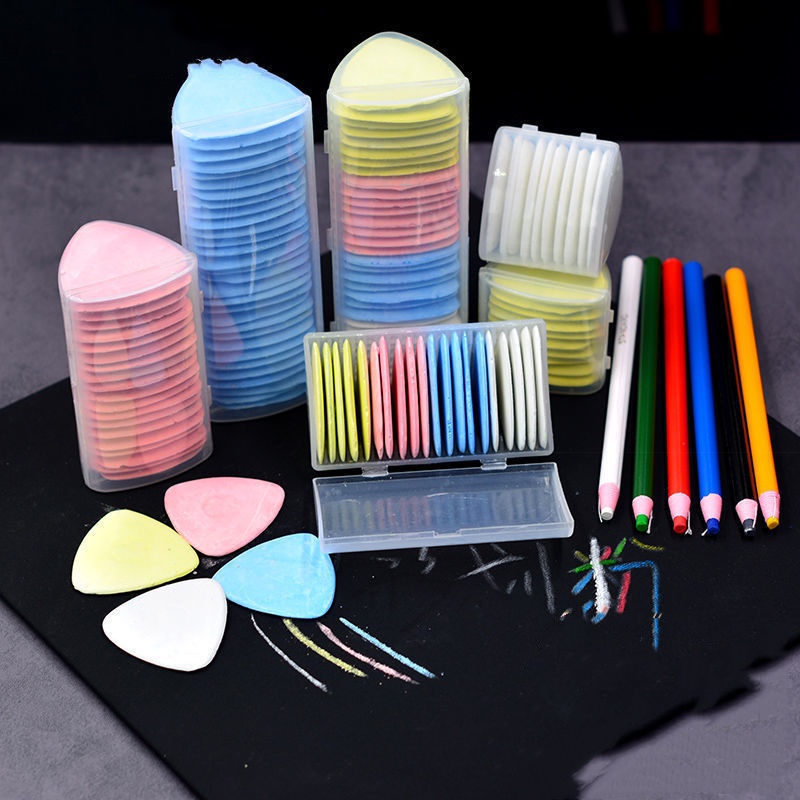 10 ชิ้นที่มีสีสันชอล์กผ้าทำเครื่องหมายรูปแบบเสื้อผ้า DIY จักรเย็บผ้าอุปกรณ์