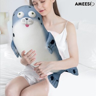 Ameesi หมอนตุ๊กตานุ่ม รูปการ์ตูนสัตว์ทะเลจําลอง ผ้าฝ้าย PP น่ารัก ขนาด 40 ซม. ของที่ระลึก สําหรับตกแต่งตู้ปลา