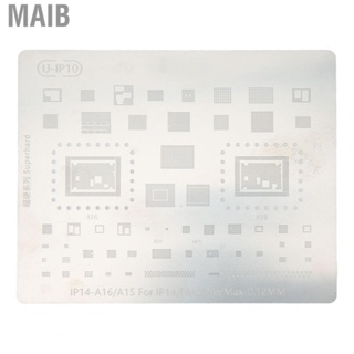 Maib BGA Reball Stencil  High Temperature Resistant BGA Reball Template Compact Lightweight Stainless Steel  for 14 Pro