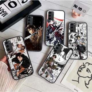 เคสโทรศัพท์มือถือแบบนิ่ม ลายอะนิเมะผ่าพิภพไททัน 4GBY สําหรับ Samsung S10 Lite Plus S20 Fe S21