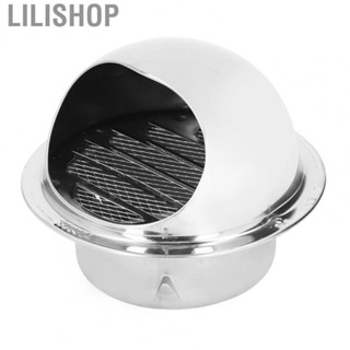 Lilishop Stainless Steel Round Vent Thicken Windproof Rainproof Round Ventilation Grille Cover with Fine Mesh Wall Vent Outlet