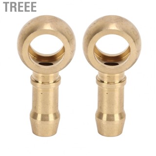 Treee Hose Barb Bolt Fittings  Turbo Barb Bolt Fittings Compact Structure High Accuracy Strong Sealing 1 Pair  for 044 Fuel Pump