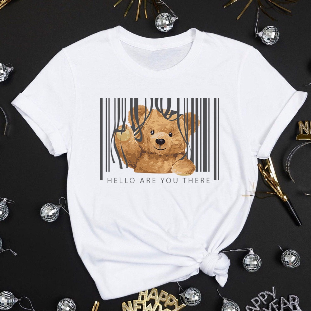 ขายดี ชุดบอดี้สูท เสื้อยืดแฟชั่น พิมพ์ลายหมี สีขาว สําหรับครอบครัว คุณแม่ พ่อ เด็ก - รูปที่ 6