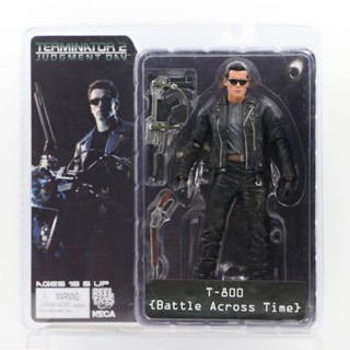 โมเดลฟิกเกอร์ Neca Movie Terminator Series T-800 Schwarzinger Dual Gun Version ของเล่นสําหรับเด็ก