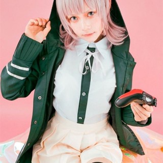 Anime Super Danganronpa Nanami ChiaKi Cosplay Costume ขนาดพลัส คอสเพลย์เครื่องแต่งกายอะนิเมะทุกวัน c เสื้อผ้าชุดหญิงหุ้น  plus size Women dress Wig Headwear Backpack  Halloween  Uniform 七海千秋 弹丸论破2动漫