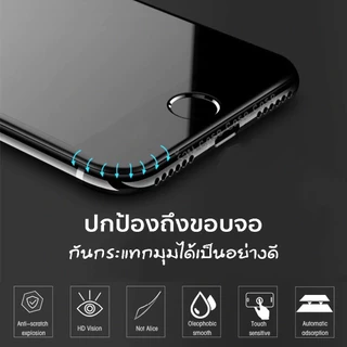 ฟิล์มกระจก ฟิล์มกระจกแบบเต็มจอ สำหรับ iPhone 15 14 Pro MAX 11 12 13 13PRO 14 XR 8PLUS ฟิล์ม10D 78Plus /6PLUS XS #10DB
