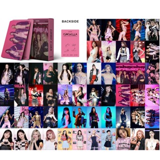 โปสการ์ด อัลบั้มโลโม่ PINK Coachella BPTG World Tour Jisoo สีดํา จํานวน 55 ชิ้น