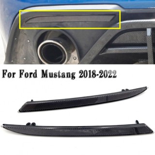 ⚡READYSTOCK⚡2Pcs Black Smoked Lens Rear Bumper Reflector Lenses For Ford Mustang 2018-2022