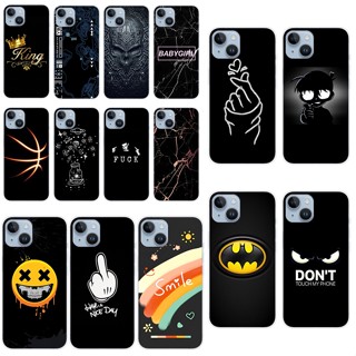 H3 Apple Iphone 13 เคส TPU นิ่ม ซิลิโคน ป้องกัน เคสโทรศัพท์ เคสโทรศัพท์ สีดํา