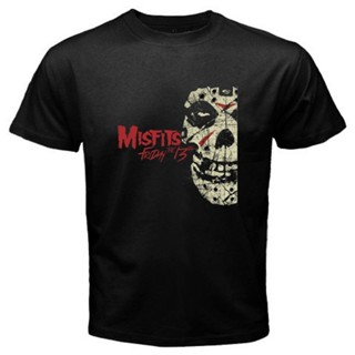 ขายดี เสื้อยืดผ้าฝ้าย แบบนิ่ม พิมพ์ลายกราฟิก Misfits Friday The 13Th ทรงหลวม สําหรับผู้ชาย 531705