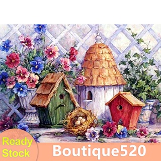 ชุดปักครอสสติตช์ 11CT รูปบ้านนก สําหรับตกแต่งบ้าน DIY#S [บูติก 520.th]