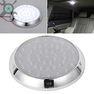 โคมไฟเพดานรถยนต์ LED DC 12 24V 5 นิ้ว สีขาวสว่าง สําหรับรถยนต์ RV Motorhome Travel Camper Van Caravan T4 T5 Marine SHOPCYC0655