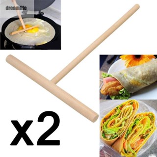 【DREAMLIFE】Sticks Crepe T-Shaped Wooden Batter Cooking Household Pancake Accessory