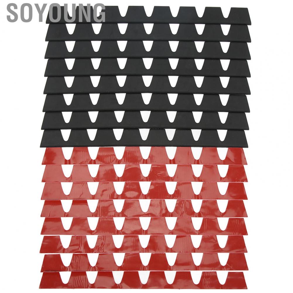Soyoung กันชนหน้าขูดยามทนทานสีดำทนต่อการขัดถูยางกันกระแทกกันชนสำหรับรถบรรทุกสำหรับรถยนต์