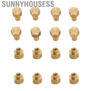 Sunnyhousess RC Tire Lock Nut  Tight Fit Fine Workmanship RC Nut Rust Resistant 8Pcs Gold  for SCX24