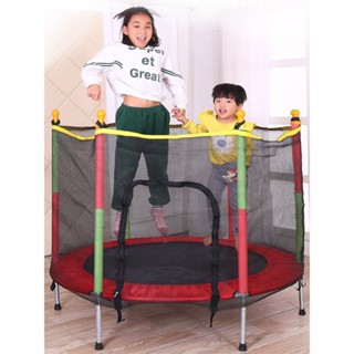 TRAMPOLINE แทรมโพลีน แทมโพลีน เตียงกระโดด แทรมโพลีนสำหรับเด็กกระโดดเล่น ขนาด 140cm x 122cm