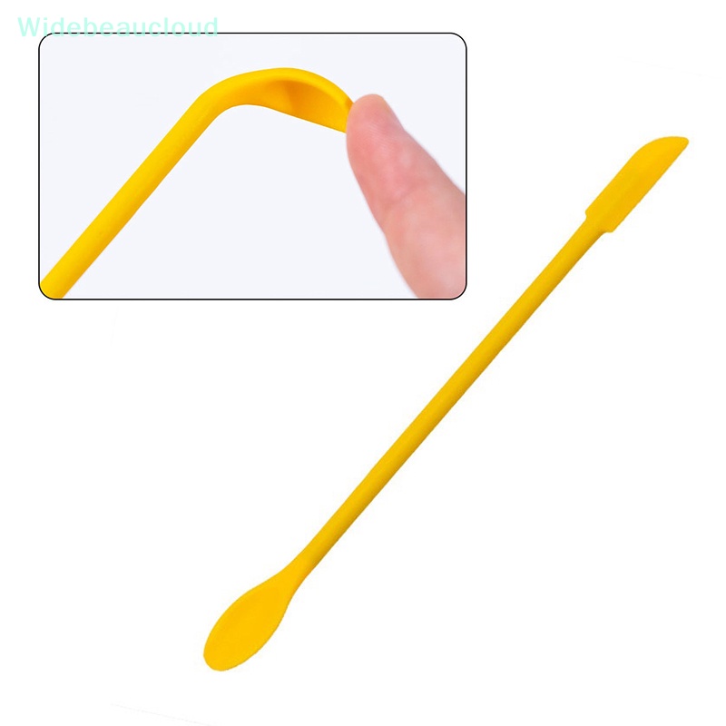 Widebeaucloud ไม้พายซิลิโคน Jar Scraper Scoop Tip ช้อนเครื่องสําอางสองหัวยาว ราคา ถูกที่สุด ดีลบีเคเค แกลเลอรีภาพที่ 2