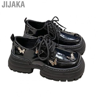 Jijaka Women Platform Vintage Shoes  Soft Lady Vintage Casual Shoes Fashionable  Slip  for Daily Work