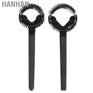 Hanhan Coffee Machine Cleaning Brush Detachable Round Elbow Coffee Brush Short Handle Brew Head Cleaning Tools