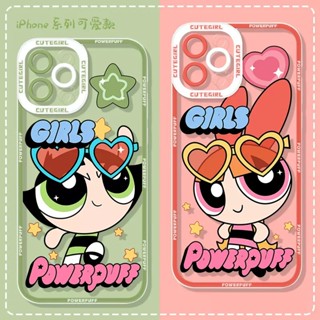 เคสโทรศัพท์มือถือ ลาย Powerpuff Girls สําหรับ iphone 11 12 13 14 pro max 7 8 plus X XR