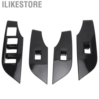 Ilikestore Window Switch Panel Trim  Window Lifter Panel Cover 4pcs  for Car