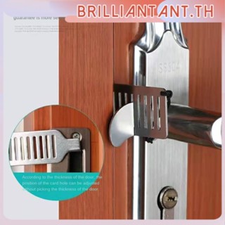 Anti-Theft แบบพกพาประตูล็อคสำหรับ Travel Self-Defense ประตู Blocker Security ล็อค Latch อุปกรณ์ปรับปรุง Travel Hotel Apartment ประตูล็อค Security Bri