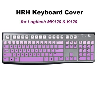 แผ่นซิลิโคนครอบแป้นพิมพ์ กันน้ํา ตามหลักสรีรศาสตร์ สําหรับ Logitech MK120 นิ้ว K120