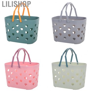 Lilishop Portable Shower Caddy  Large  Smoother Edges Plastic Shower Storage Tote for Bathroom