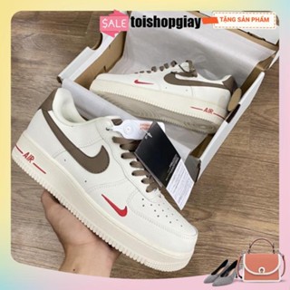 รองเท้า Af1 พร้อมตะขอสีน้ําตาล สีครีม สําหรับผู้ชาย และผู้หญิง APSI 2022