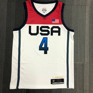 เสื้อกีฬาแขนกุด ลายทีม Olympic NBA Jersey USA Wizards No.4 Beal Classic Jersey พลัสไซซ์ PG1 2021