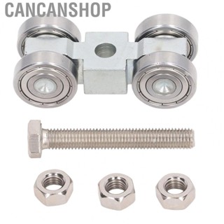 Cancanshop Pulley Assembly  4 Wheel Pulley Assembly Stainless Steel Rustproof  for Home Movable Doors