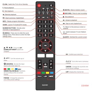 Zzz CLE-1031 รีโมตคอนโทรลทีวี สําหรับ Hitachi 32FHDSM6 32HDSM8 40FHDSM8