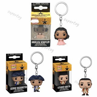 Funko POP พวงกุญแจ Broadway: Hamilton - Alexander Hamilton / Alexander Hamilton / Angelica Schuyler ของสะสม ฟิกเกอร์ไวนิล