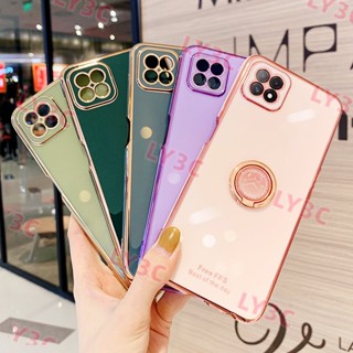 เคสโทรศัพท์มือถือ ชุบไฟฟ้า กันกระแทก พร้อมแหวนขาตั้ง สําหรับ Xiaomi POCO X2 C31 M2 X3 NFC M3 F3 GT