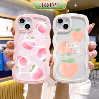 เคสโทรศัพท์มือถือซิลิโคน TPU แบบนิ่ม ลายพีช กันกระแทก กันฝุ่น สําหรับ iPhone 14 13 12 11 Promax 6 6S 7 8 Plus X XR XSMax SE