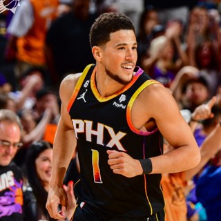 เสื้อกีฬาบาสเก็ตบอล ลายทีม Phoenix SUNS 22-23 Season Jersey NO.1 Devin Booker สําหรับผู้ชาย