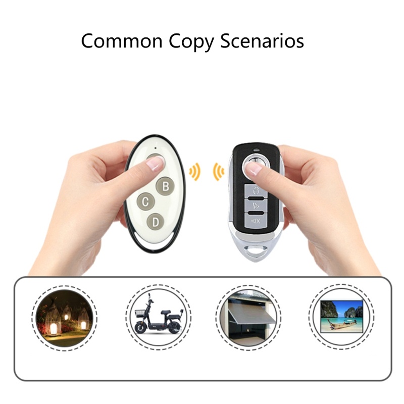 R* AK-1801A074 4 ปุ่มคัดลอกรีโมทคอนโทรล Duplicator 433MHZ Key Fob