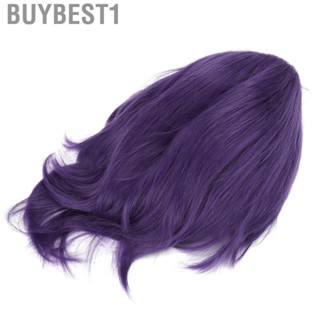 Buybest1 Anime Wig  Attractive Natural Purple Cosplay Wig   for Men Halloween Parties