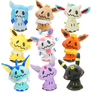 ตุ๊กตาฟิกเกอร์ Pokemon Eeveelution Glaceon Leafeon Jolteon Eevee Kawaii ขนาด 15-18 ซม. เหมาะกับของขวัญวันเกิด ของเล่นสําหรับเด็ก