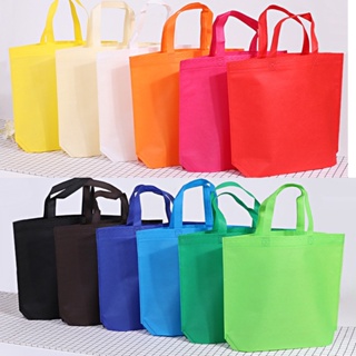 A732 ถุงผ้า ถุงผ้าสปันบอนด์ กระเป๋า มี 12 สี ขยายล่าง พร้อมส…