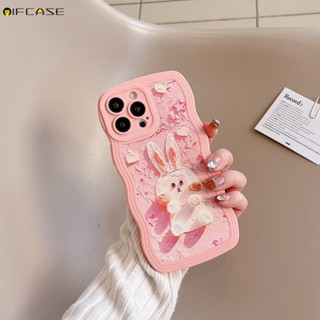 เคสโทรศัพท์มือถือหนังนิ่ม กันกระแทก ลายการ์ตูนกระต่าย สตรอเบอร์รี่ กราฟฟิตี้ เด็กผู้หญิงน่ารัก สําหรับ iQOO Neo 5 3 U3 U3x U1 Z3 Neo5 Neo3 5G