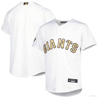 เสื้อคาร์ดิแกนเบสบอล ทรงหลวม ลาย MLB San Francisco Giants สีขาว พลัสไซซ์ 2022