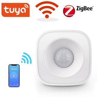 Tuya ZigBee/WiFi PIR เครื่องตรวจจับอินฟราเรดไร้สาย ระบบเซนเซอร์ กันขโมย ควบคุมผ่านแอพ