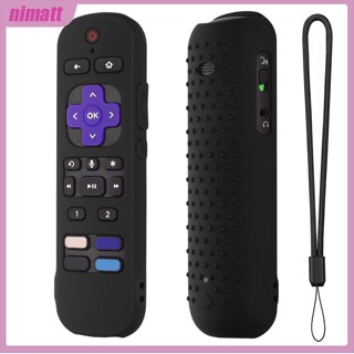 Ni เคสรีโมตคอนโทรล พร้อมสายคล้อง สําหรับ Roku Voice Remote Pro Roku Ultra 2022 4k Roku