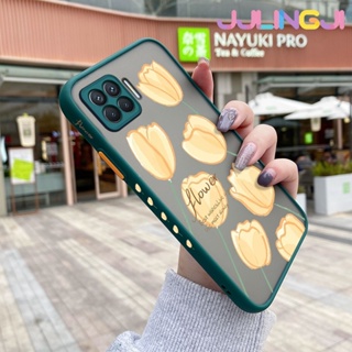 เคสโทรศัพท์ ซิลิโคนนิ่ม ใส กันกระแทก ลายดอกไม้สีเหลือง แฟชั่น สําหรับ OPPO A93 2020 F17 Pro Reno 4F Reno 4 Lite