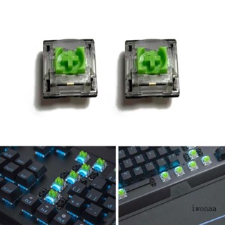 Iwo สวิตช์ RGB 3Pin สีเขียว ทนทาน สําหรับ Blackwidow V3 Pro 2 ชิ้น