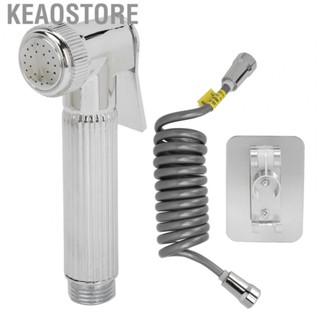 Keaostore Toilet Bidet Sprayer  Handheld Set Hygienic Water Pressure Control Stainless Steel Multi Purpose for Feminine Wash