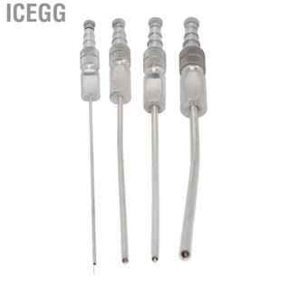 Icegg Dental Aspirator Suction Tube Stainless Steel Surgical