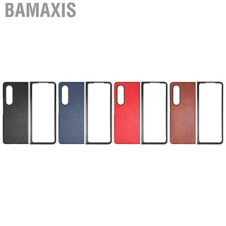 Bamaxis Business Phone Cover  Wide Applicability Scratch Proof Easy To Use Fall Off Protection Folding Screen Stylish Look for Galaxy Z Fold 3 Phones