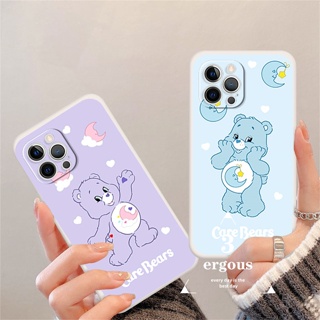 เคสโทรศัพท์มือถือซิลิโคน TPU แบบนิ่ม ลายการ์ตูนหมี สีรุ้ง สําหรับ IPhone 14 13 12 11 Pro Max SE2020 X XR Xs Max 7 8 6 6s Plus